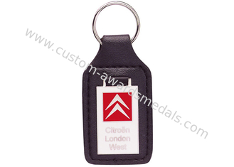 注文のキー ホルダー、総合的なエナメルの紋章、ニッケル メッキの亜鉛合金との車革小型の Keychain