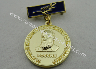3D 鉄または黄銅/銅の習慣賞メダルはとのダイ カスト、高い 3D および高くポーランド語