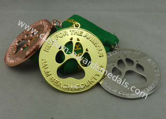会社のための競争のリボン メダル エナメルの Customizabled のスポーツ メダル