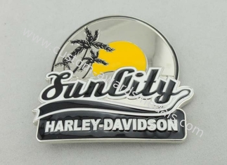 Harley デイヴィッドソン ベルトの装飾のためのエナメルが付いている顧客用ベルトの留め金