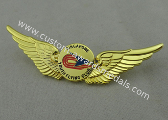 金張りの柔らかいエナメルの青年飛行クラブ記念品のバッジ