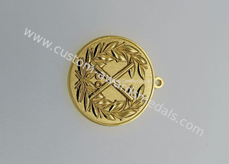 金張りの鉄のバスケットボール メダル、押される個人化なる軍の空軍メダル黄銅