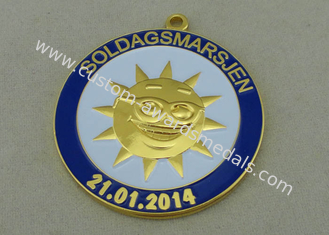 38 mm Soldagsmarsjen 3D メダル、亜鉛合金は二重側面鋳造物の死にます