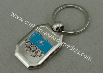 オリンピック広告の Keychain 亜鉛合金はダイ カスト銀製のめっきの