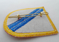 柔らかいエナメル Pin、真鍮の刺繍パッチとの折りえり Pin、昇進のギフトのための金張り