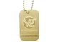 昇進 VG 犬の認識票、レーザーによって刻まれる数を用いる黄銅によって押される個人化されたドッグ タッグ、