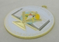 亜鉛合金ダイ カスト、金張りが付いている平背のフリーメーソン会員亜鉛合金のエナメル メダルは