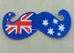 オーストラリアによって編まれる注文の刺繍はビジネスのための折りえりを修繕します
