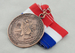 大学リボン メダルは、ギフトのためのダイ カスト、3D および旧式な銅めっき