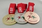 リボンが付いている銅によってめっきされるメダルは、ダイ カスト オリンピック大会のための