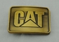 鋳造のピューターのめっきされる顧客用バックルの金猫のベルトの留め金
