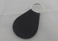 1.5 mm によって個人化される革 Keychains のニッケル メッキの都市 NY 革キー ホルダー