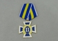金張り注文賞メダルは浮出し印、軍隊がメダルを与えるリボン