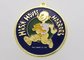 国民サービス子供の金の真鍮のエナメル メダル、注文のダンス メダル