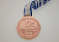柔らかいエナメルの連続した競争メダル、注文5K競争メダル首のリボン