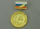 総合的なエナメルおよび金張りの 32 の mm 賞のリボン メダル