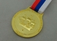 3D 亜鉛合金物質的なロシアは金張り 45 の mm 鋳造物メダル死にます
