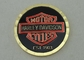 真鍮の Diamont の切口によって個人化される硬貨は Harley デイヴィッドソンのための捺染しましたり/オフセット印刷