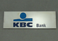 記念品 KBC 銀行バッジはダイ カスト光沢があるニッケル、付着力の蛇口が付いている