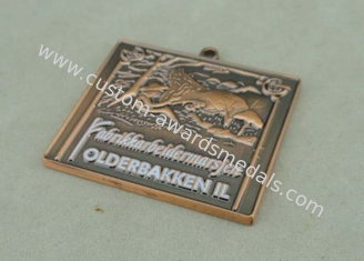 旧式な銅はメダル 2.5 インチ鋳造物メダル芸術の達成厚さ 3.5 Mm の死にます