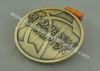 ダイ カストのポーランド人のダンス亜鉛合金メダル賞の円形浮彫りの 100 つの Mm 旧式な金は