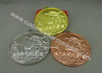 合金によってカスタマイズされるリボン メダルを、金張りのメダルを動かす3Dスポーツ亜鉛でメッキして下さい