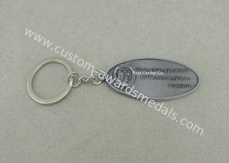 ビジネス ギフトのためのレーザーの彫版のロゴの亜鉛合金鉄Keychain