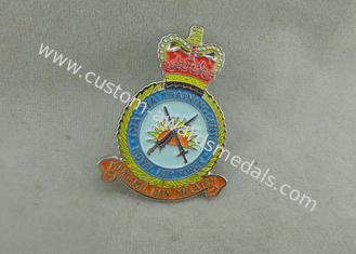 亜鉛合金の透明で柔らかいエナメルPinの軍の名誉のイギリス空軍Pinのバッジ