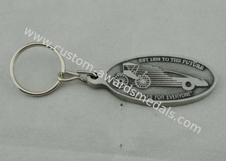 旧式な銀製のめっきの注文のロゴの昇進の Keychain の柔らかいエナメル