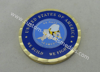 真鍮米国海軍シービーによって個人化される硬貨によっては私達のための 2.0 インチで押されて造ります私達を戦います硬貨が死にます