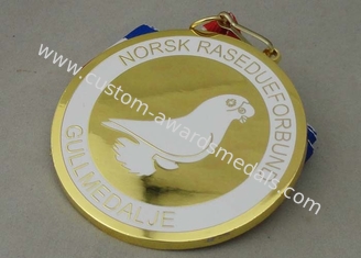 真鍮押された模造堅い金の Norsk の金属メダルは 2.0 インチ死にます