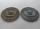 第 2 または 3D は旧式な銀、反ニッケル、反真鍮のめっきが付いている硬貨/学校のキャンパスの硬貨を個人化しました