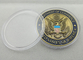 3D 注文の商業の鉄/黄銅/銅は明確なプラスチックの箱が付いている硬貨を与えます