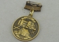 亜鉛合金注文賞メダルは旧式な金の倍の側面 3D の軍隊を要することを死にます