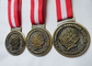 HC Andersen のマラソン メダルをとダイ カストめっきするカスタマイズされた旧式な黄銅/銅/亜鉛合金は