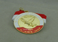 ダイ カストの柔らかいエナメル メダル、印刷のリボンが付いているマラソンの連続したメダルは