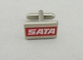 SATA 亜鉛合金の堅いエナメルのカフスボタン、クラブのための霧深い色刷 17 の mm の
