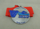 亜鉛合金の水泳賞のリボン メダルは、押されたリボンによって個人化されるメダル死にます
