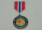 リボンが付いている 45mm の競争の習慣賞メダルは、加えられる、めっきエポキシ樹脂で接着しません