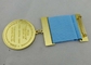 3.0mm の金張りの注文メダルは柔らかいエナメルが付いている亜鉛合金を与えます