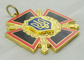 亜鉛合金の十字の Sward のエナメル メダル、模造堅いエナメル、金張り