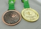 Khanty Mansiysk のリボン メダル 3d はめっきされて、熱伝達の印刷物のリボン銅張りにします