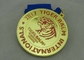 空手のスポーツ賞のエナメル メダル注文の柔道の学校のリボン メダルはダイ カスト