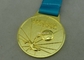 カスタマイズされたリボンのフットボールはメダルに完全な救助亜鉛合金を与えます