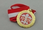 88mm のエナメル メダル骨董品の銀のめっき、スポーツのゲームのための鉄メダル