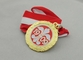 謝肉祭のためのエナメルのない 3D ニッケルのリボン メダル