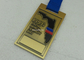 金の仕上げを用いるマラソンのスポーツのための古代青銅色の金属のエナメル メダル