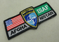 ISAFの注文の刺繍パッチ/編まれたアメリカの軍のヴェルクロ パッチ