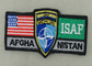 ISAFの注文の刺繍パッチ/編まれたアメリカの軍のヴェルクロ パッチ