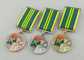 亜鉛合金 3D 注文メダル賞、旧式な金張りおよび特別なリボン